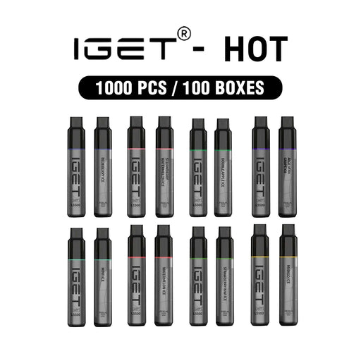 IGET HOT 1000 Pcs / 100 Boxes Wholesale 1 vape wholesale