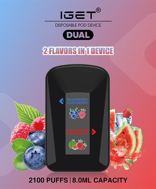 IGET Dual Vape Disposable Wholesale 1vapewholesale